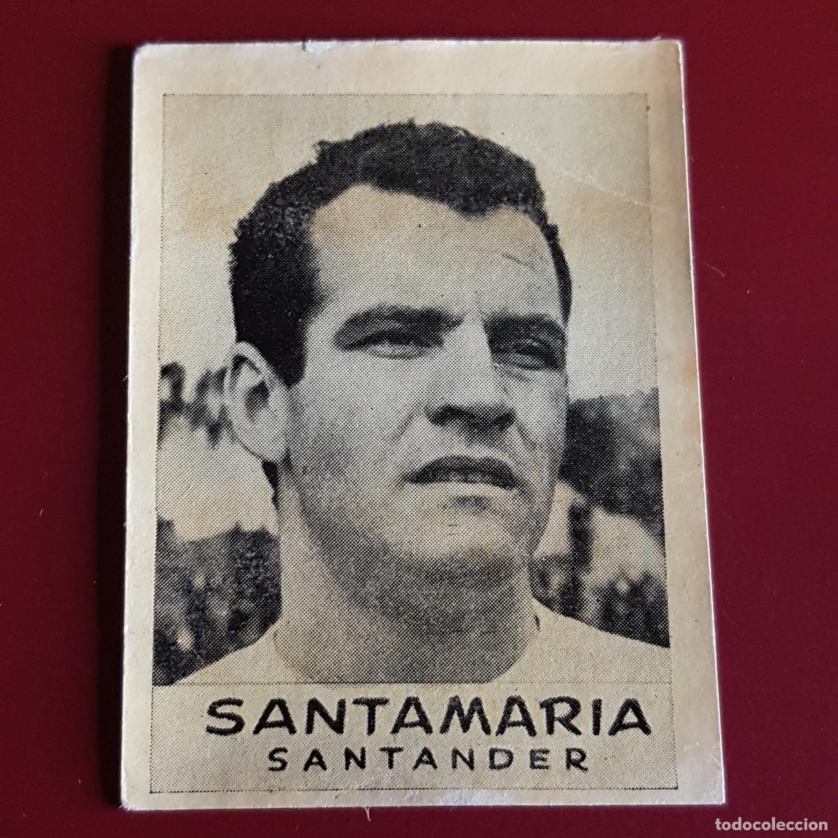 Football Stickers: JORNADA DEPORTIVA - FUTBOLISTAS - 1960 1961 - 60 61 - SANTANDER - SANTAMARIA - NUNCA PEGADO