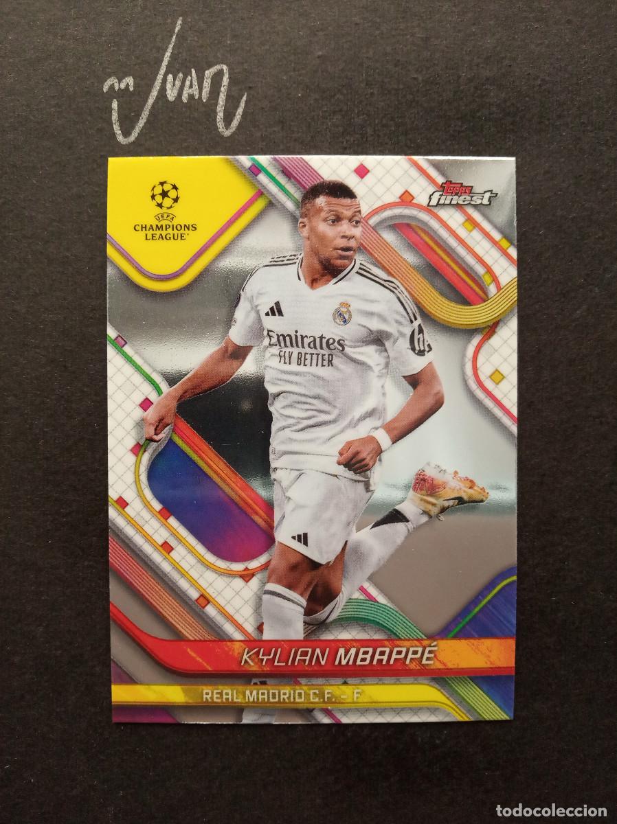 Figurine di Calcio: N&ordm; 9 MBAPPE REAL MADRID FRANCIA ⚽ TOPPS &reg; FINEST UEFA CHAMPIONS LEAGUE 2024 2025 24 25 NUEVO