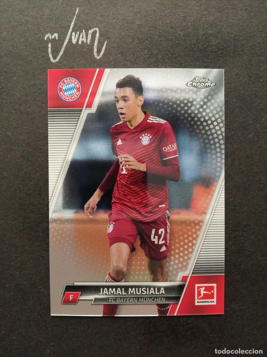 Cromos de F&uacute;tbol: N&ordm; 84 JAMAL MUSIALA BAYER MUNICH ALEMANIA ⚽ TOPPS &reg; CHROME BUNDESLIGA 2021 2022 21 22 NUEVO