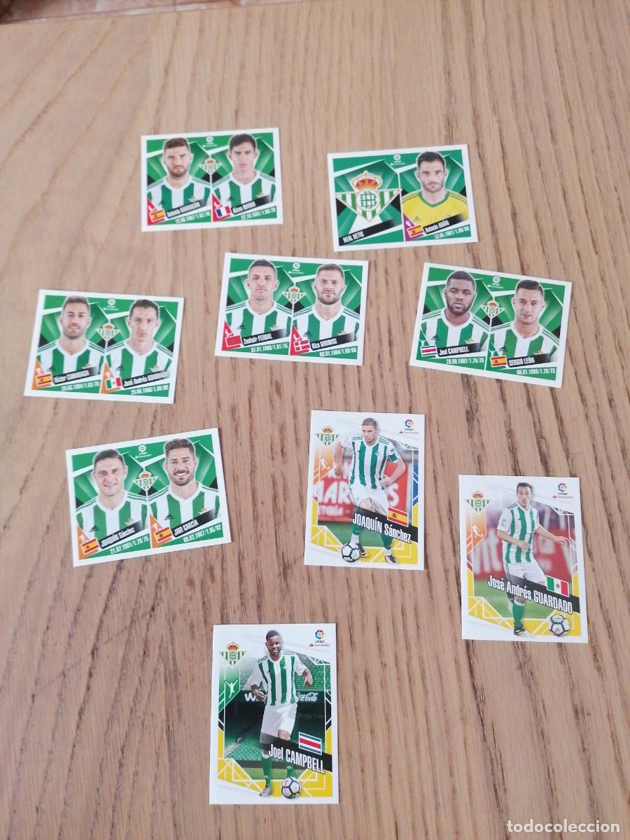 Cromos de F&uacute;tbol: Real betis liga este brasil 2017-2018 completo