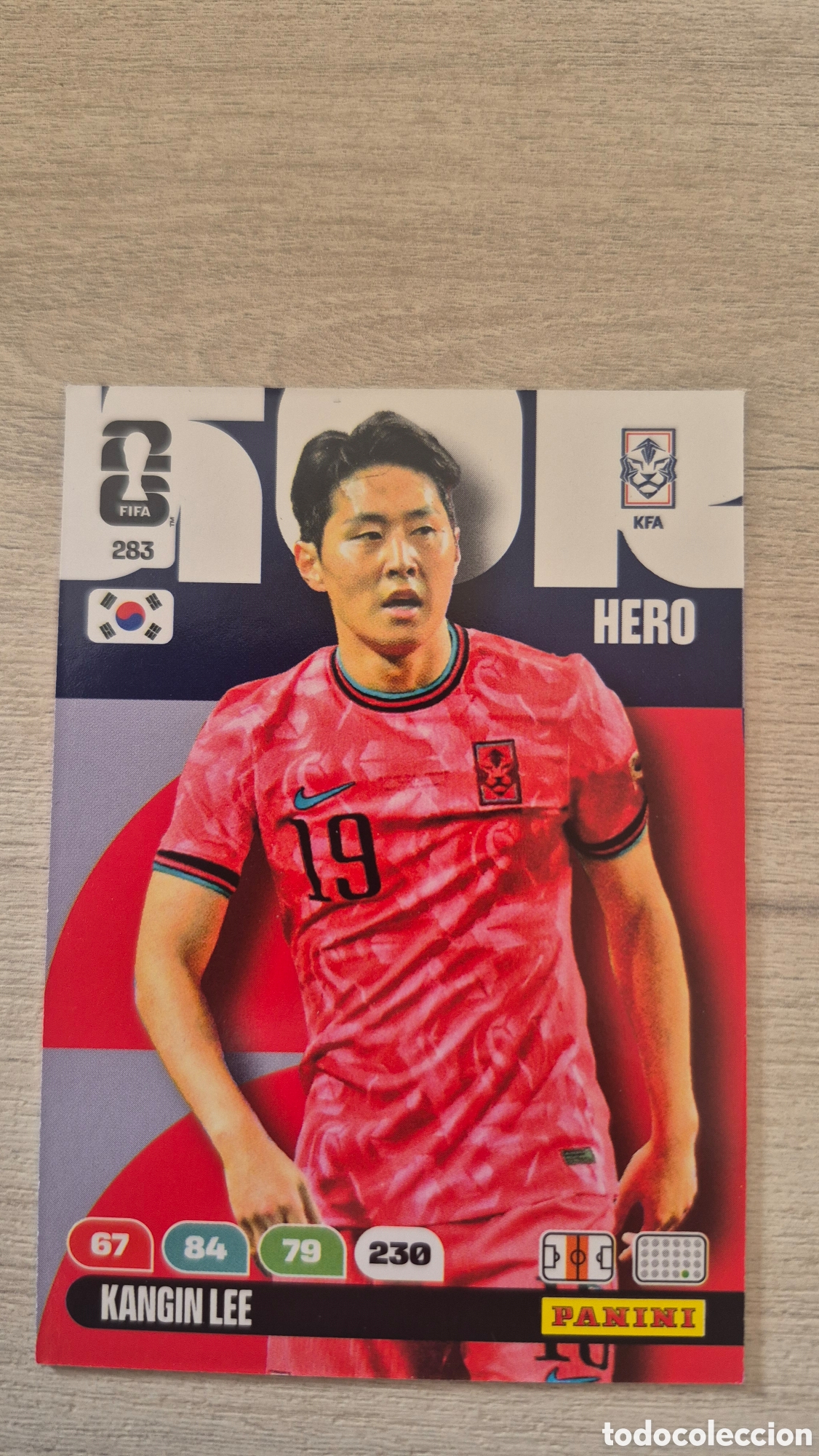 Cromos de F&uacute;tbol: N&deg;283 Corea del Sur Kangin Lee Adrenalyn FIFA World Cup 26