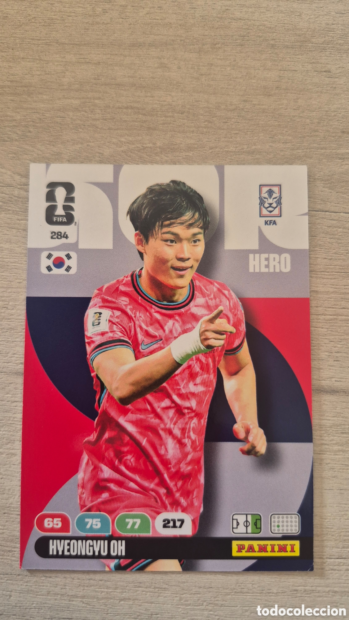 Cromos de F&uacute;tbol: N&deg;284 Corea del Sur Hyeongyu Oh Adrenalyn FIFA World Cup 26