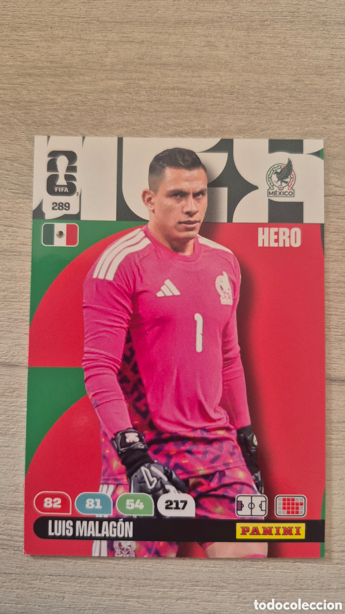 Cromos de F&uacute;tbol: N&deg;289 M&eacute;xico Luis Malagon Adrenalyn FIFA World Cup 26