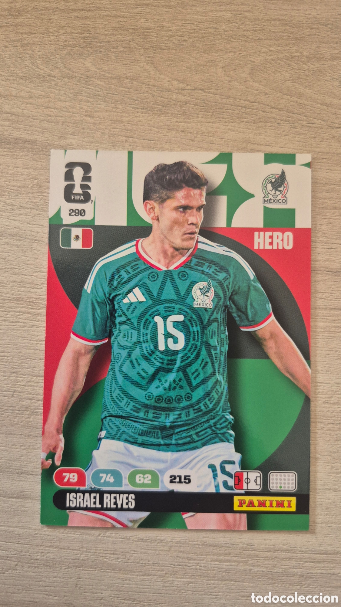 Cartes &agrave; collectionner de Football: N&deg;290 M&eacute;xico Israel Reyes Adrenalyn FIFA World Cup 26