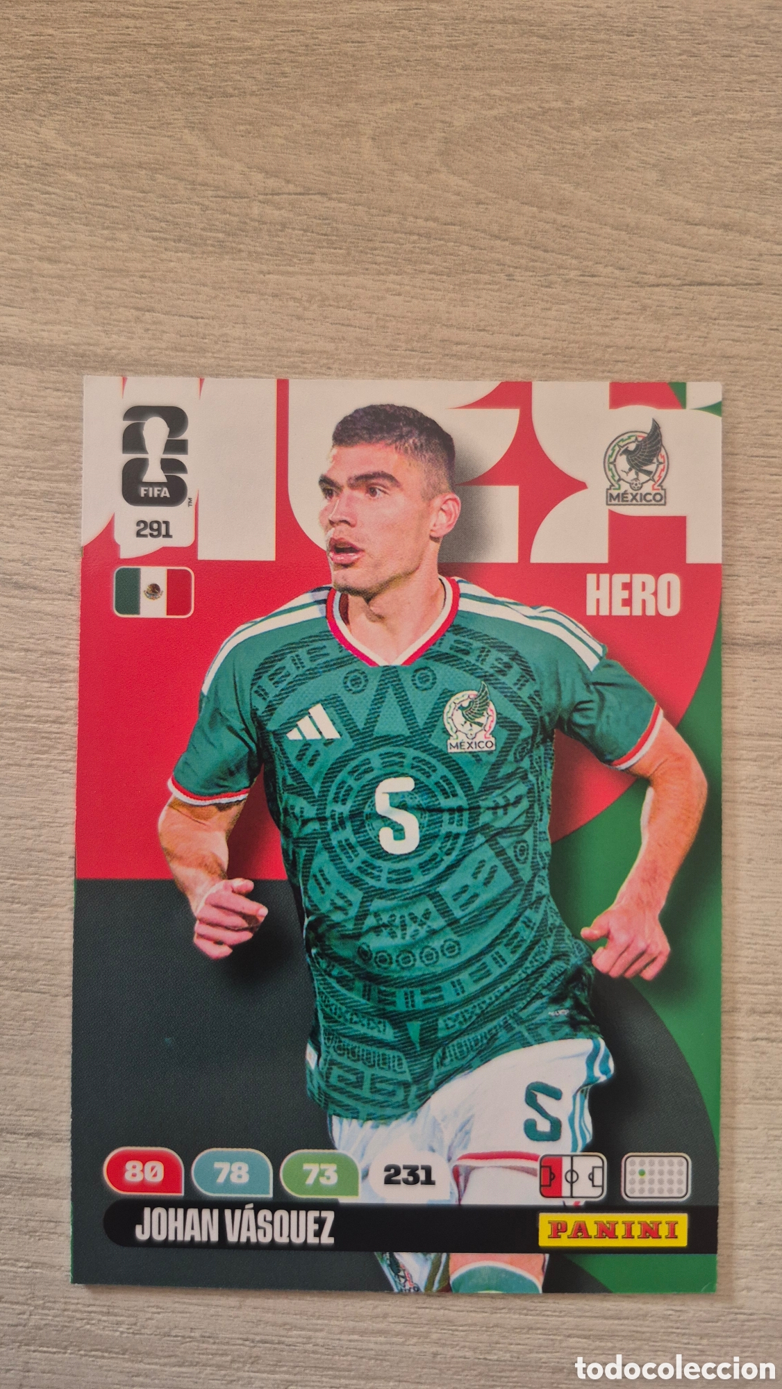 Cartes &agrave; collectionner de Football: N&deg;291 M&eacute;xico Johan Vasquez Adrenalyn FIFA World Cup 26