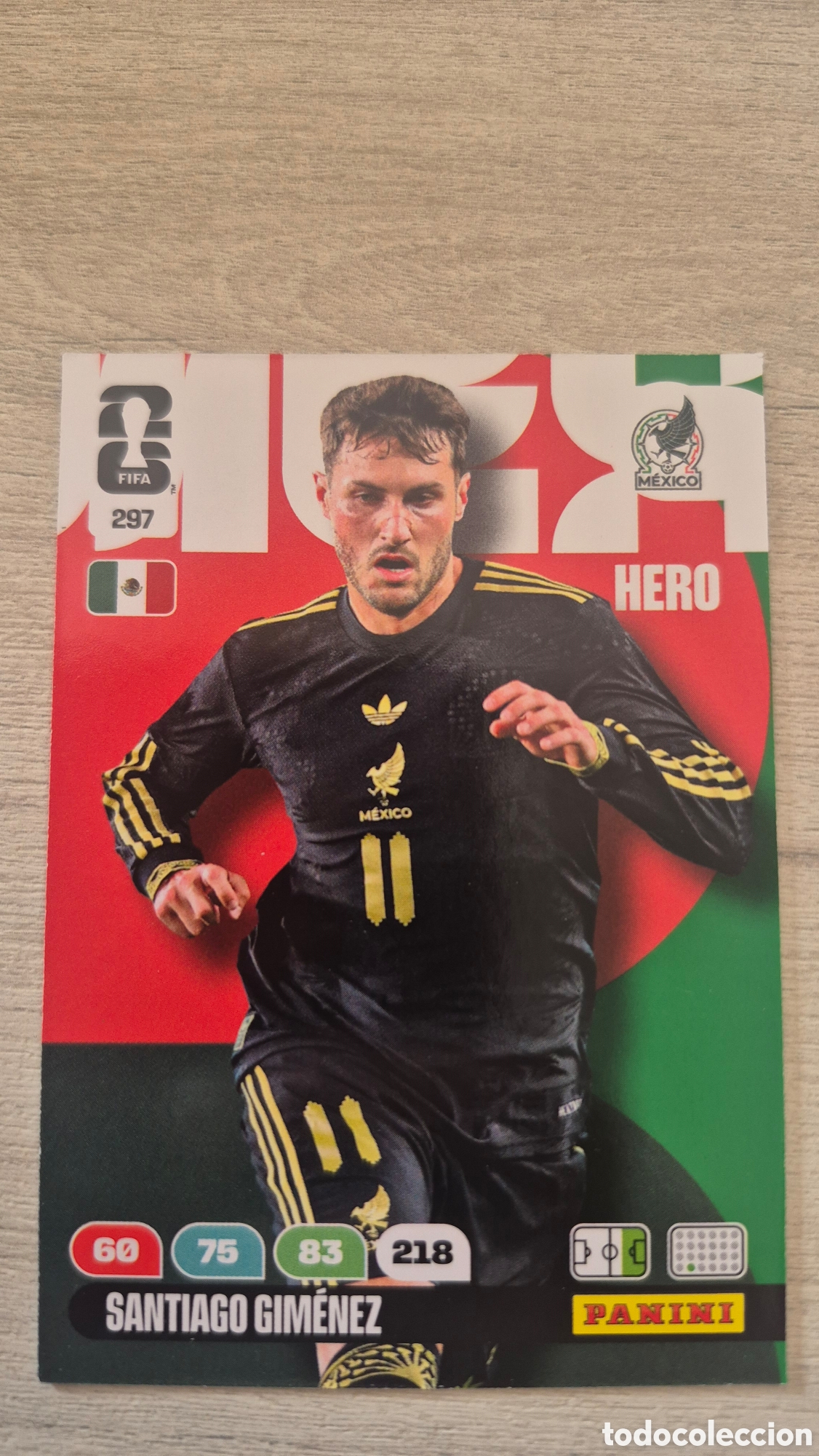 Cartes &agrave; collectionner de Football: N&deg;297 M&eacute;xico Santiago Gim&eacute;nez Adrenalyn FIFA World Cup 26