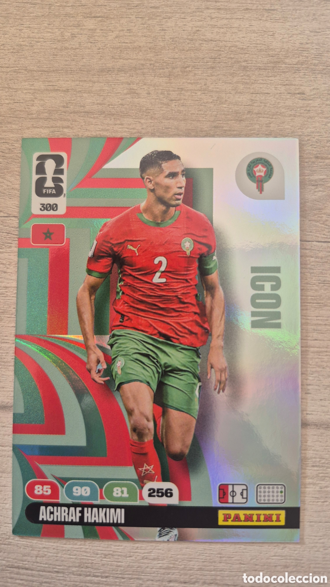 Cromos de F&uacute;tbol: N&deg;300 Icon Marruecos Achraf Hakimi Adrenalyn FIFA World Cup 26
