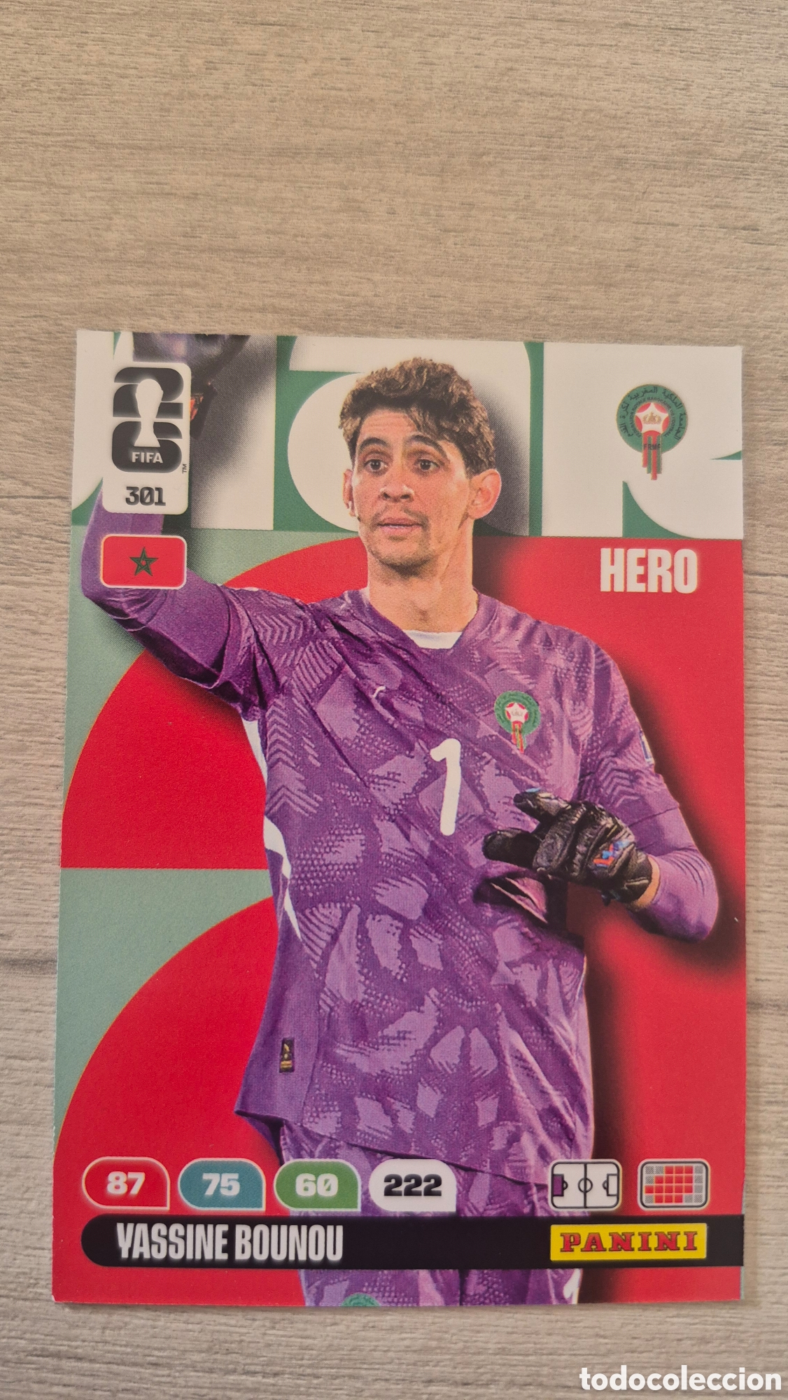 Cromos de F&uacute;tbol: N&deg;301 Marruecos Yassine Bounou Adrenalyn FIFA World Cup 26