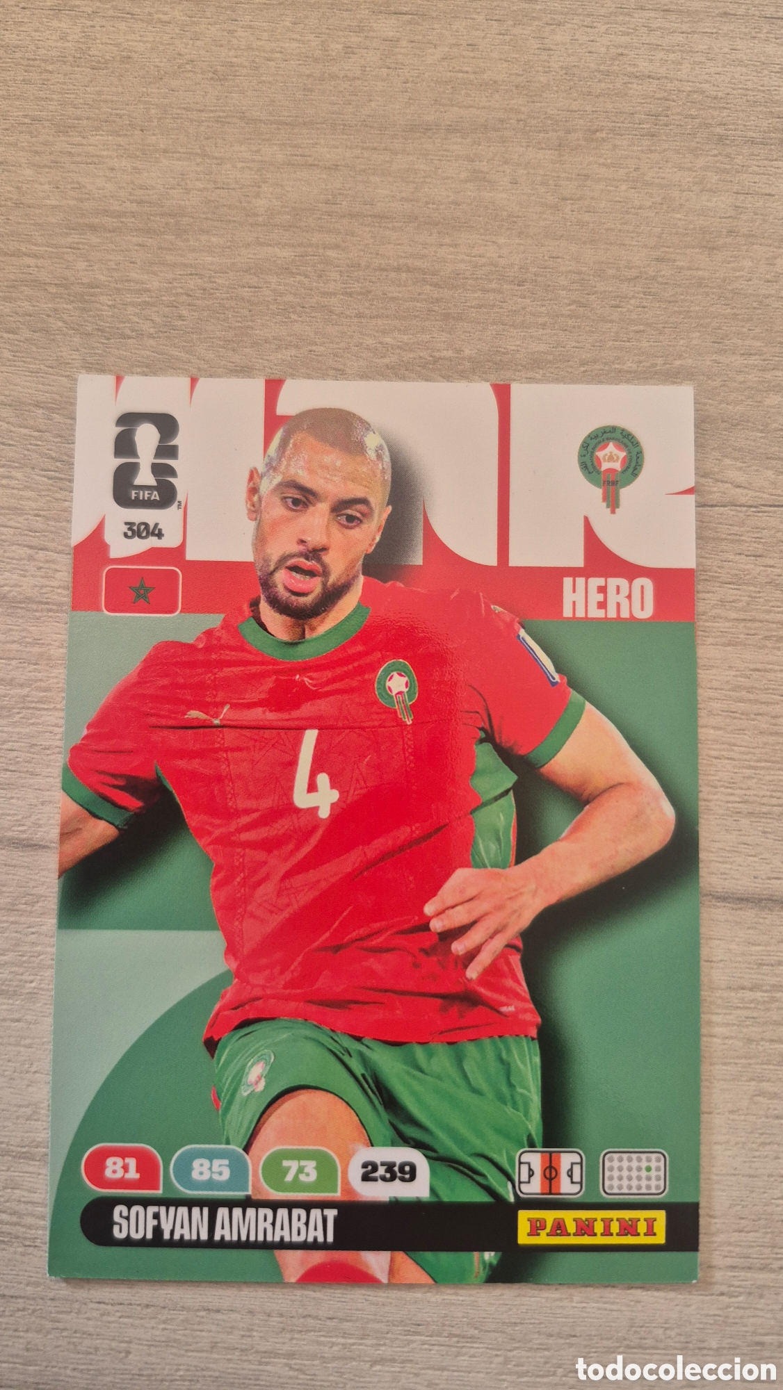 Cromos de F&uacute;tbol: N&deg;304 Marruecos Sofyan Amrabat Adrenalyn FIFA World Cup 26