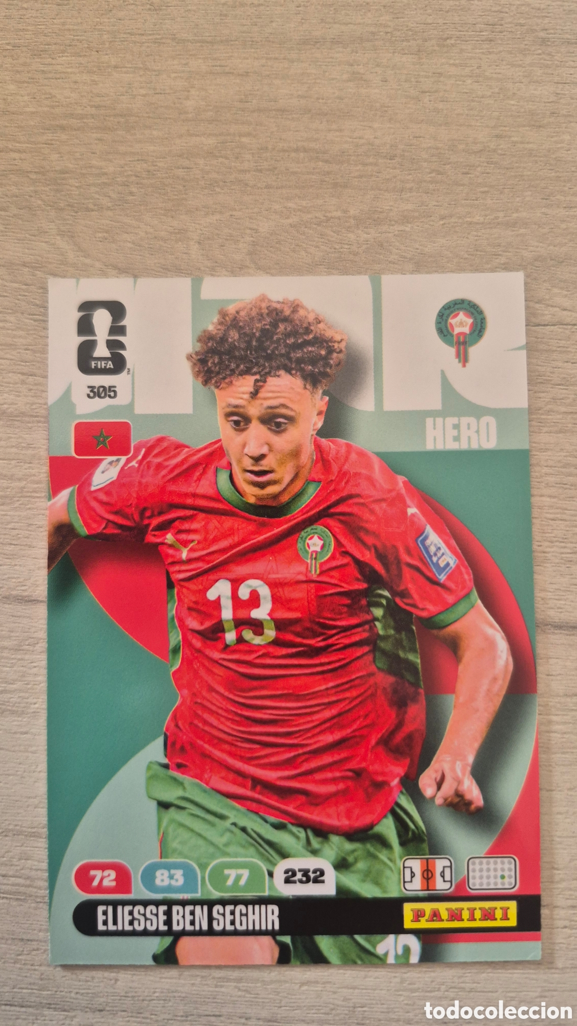 Cromos de F&uacute;tbol: N&deg;305 Marruecos Eliesse Ben Seghir Adrenalyn FIFA World Cup 26