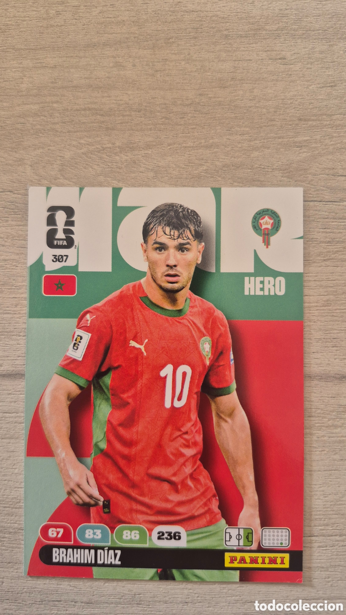 Cromos de F&uacute;tbol: N&deg;307 Marruecos Brahim D&iacute;az Adrenalyn FIFA World Cup 26