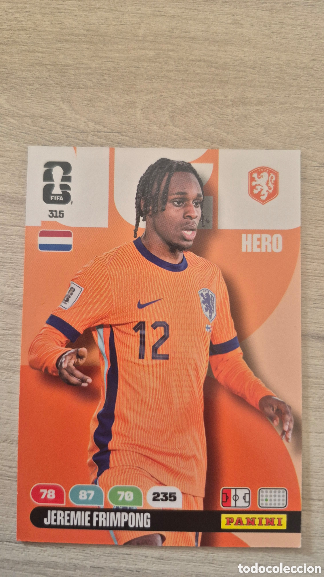 Cromos de F&uacute;tbol: N&deg;315 Holanda Jeremie Frimpong Adrenalyn FIFA World Cup 26