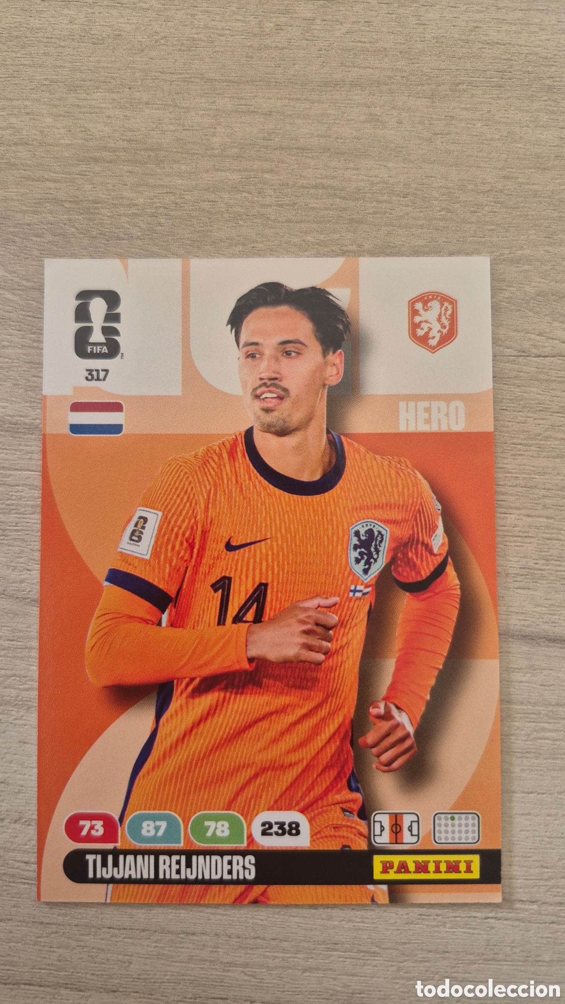 Cromos de F&uacute;tbol: N&deg;317 Holanda Tijjani Reijnders Adrenalyn FIFA World Cup 26