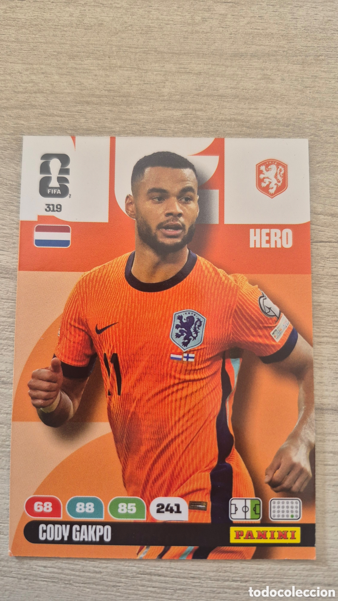 Cromos de F&uacute;tbol: N&deg;319 Holanda Cody Gakpo Adrenalyn FIFA World Cup 26