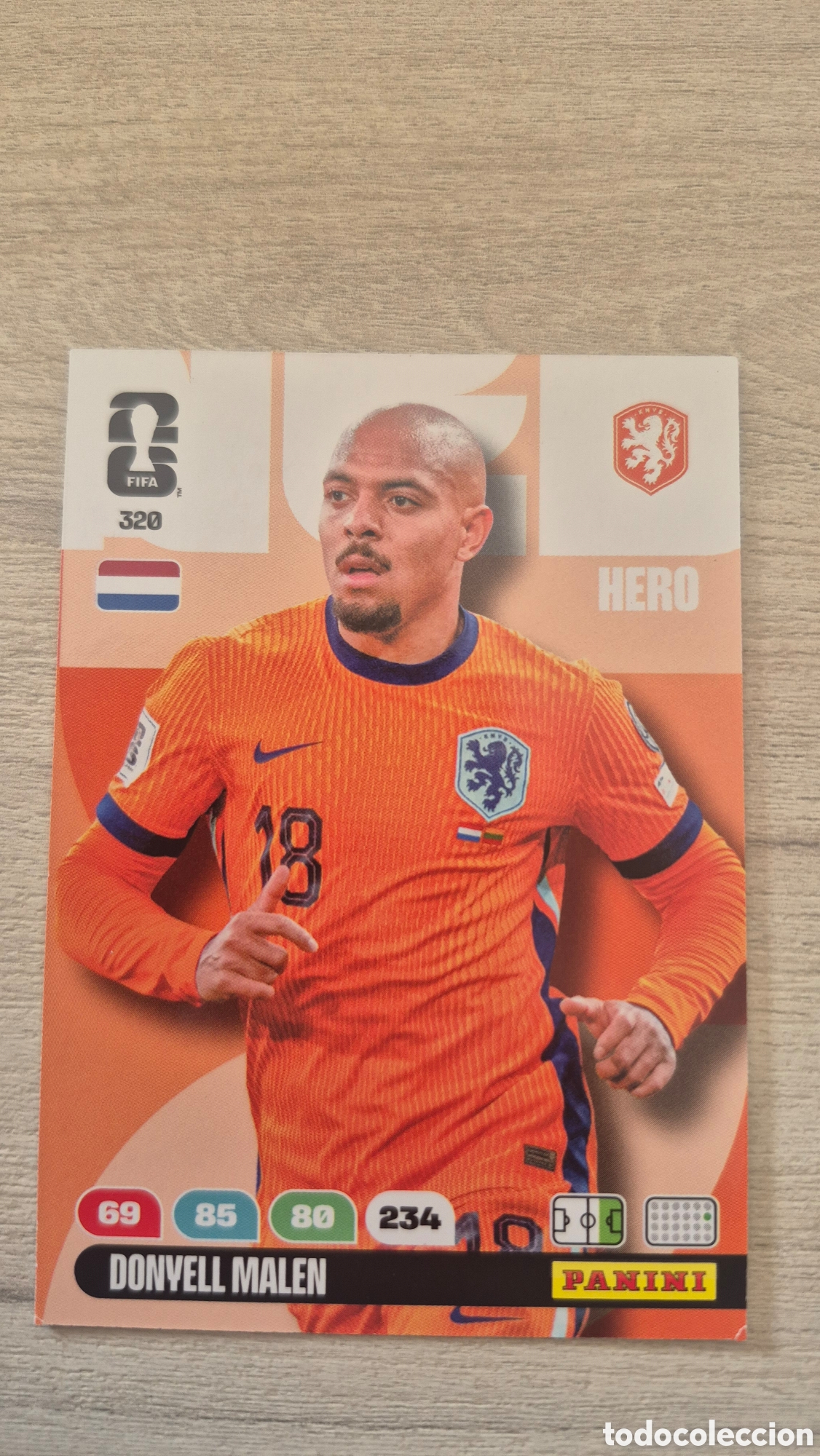 Cartes &agrave; collectionner de Football: N&deg;320 Holanda Donyell Malen Adrenalyn FIFA World Cup 26