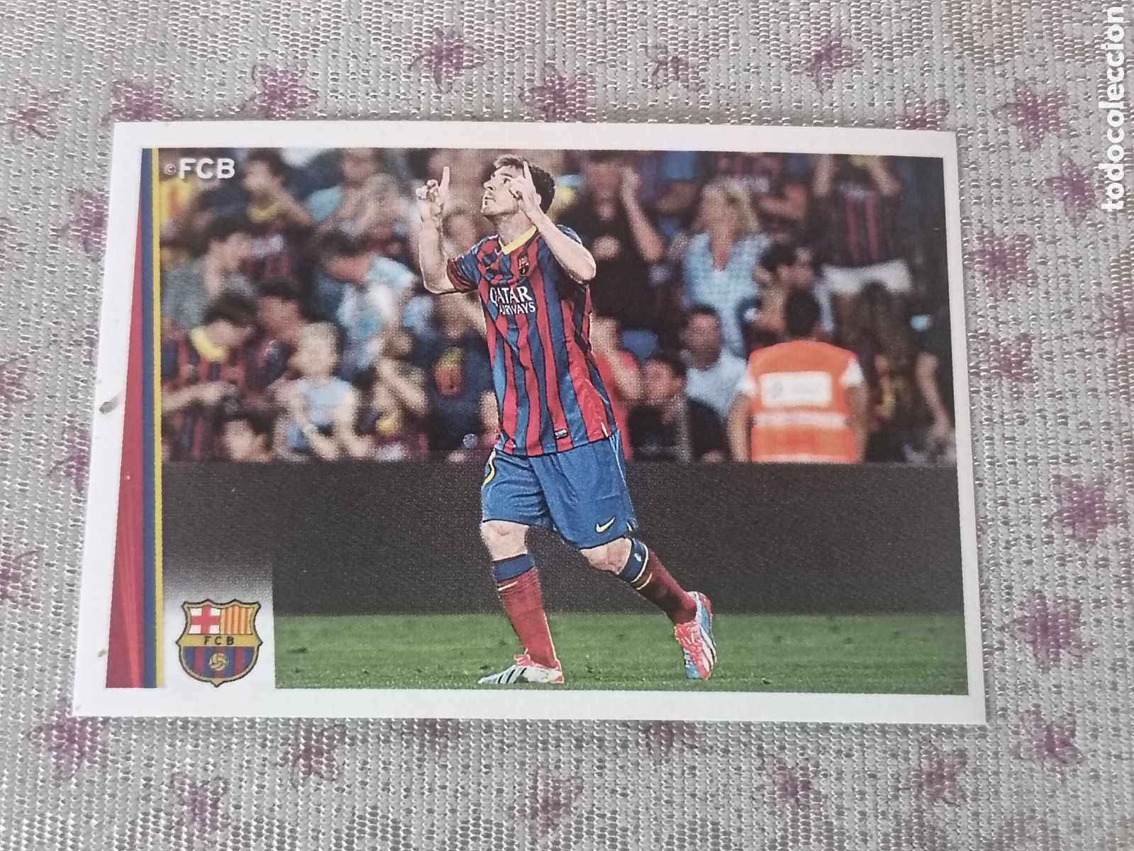 Cromos de F&uacute;tbol: Cromo Messi Colecci&oacute;n Oficial del F.C.Barcelona 13 14 N&uacute;mero 13 nunca pegado