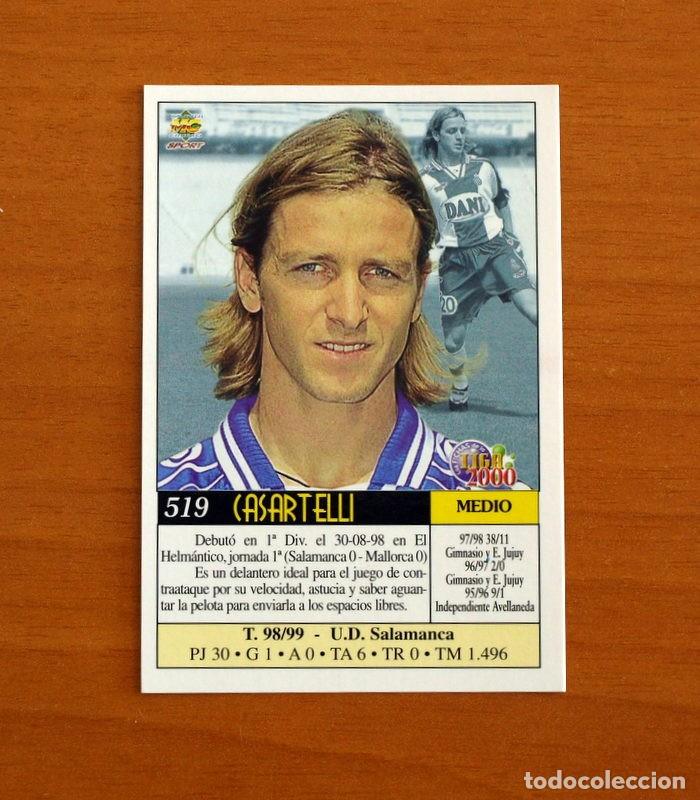 Cromos de F&uacute;tbol: R.C.D. Espa&ntilde;ol, Espanyol - N&ordm; 519, Casartelli - Mundicromo -Liga 1999-2000, 99-00 -Mundi Cromo Sport