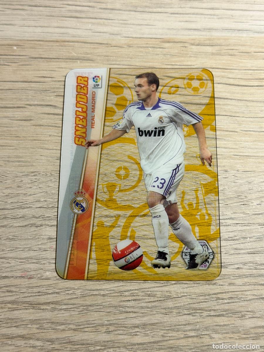 Cromos de F&uacute;tbol: 377 SNEIJDER MEGA ESTRELLAS ULTRA CARDS REAL MADRID MEGACRACKS LIGA 2008 2009 PANINI 08 09