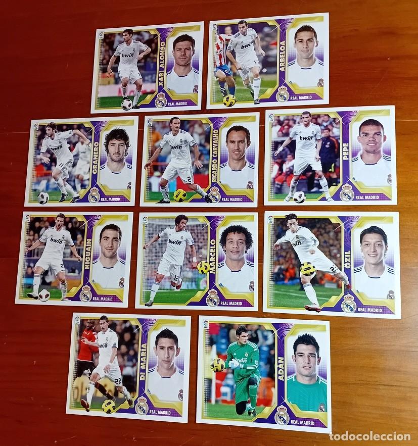 Figurine di Calcio: LOTE DE 10 CROMOS REAL MADRID CF LIGA EDICIONES ESTE 2011-12 2011 2012 11 12 NUEVOS NUNCA PEGADOS