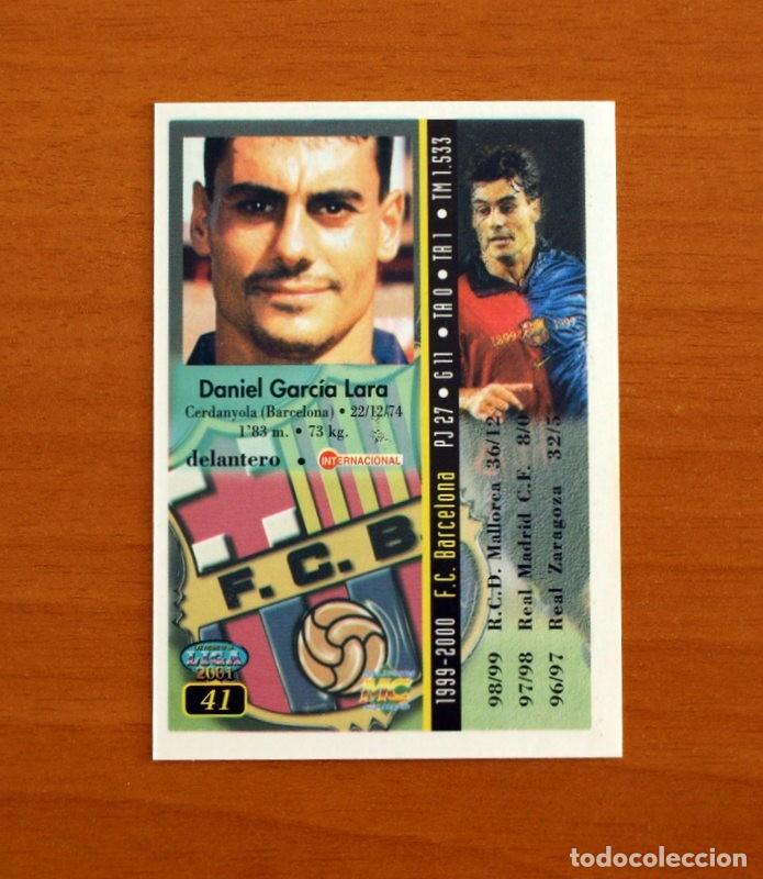Cromos de F&uacute;tbol: Barcelona - N&ordm; 41, Dani - Las Fichas de la Liga Mundicromo 2000-2001, 02-01
