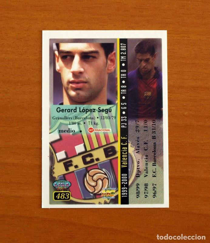 Cromos de F&uacute;tbol: Barcelona -N&ordm; 483 Gerard -Mundicromo Las Fichas de la Liga 2000-2001, 00-01