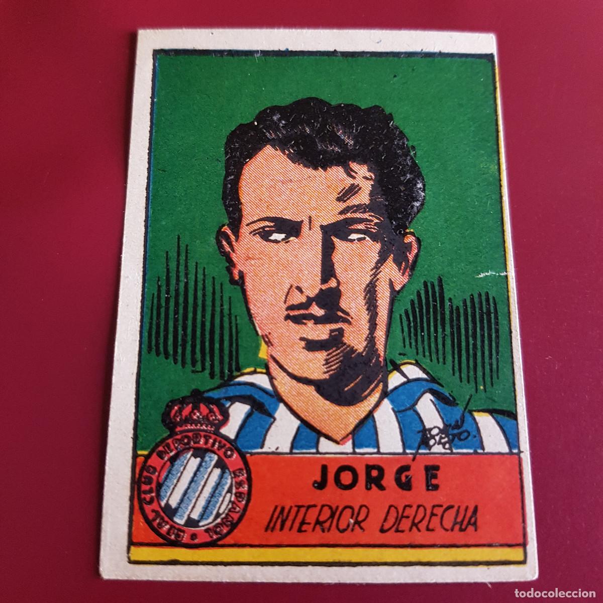 Cromos de F&uacute;tbol: CISNE - ALBUM FUTBOLISTICO 1942 42 - ESPA&Ntilde;OL - JORGE - NUNCA PEGADO
