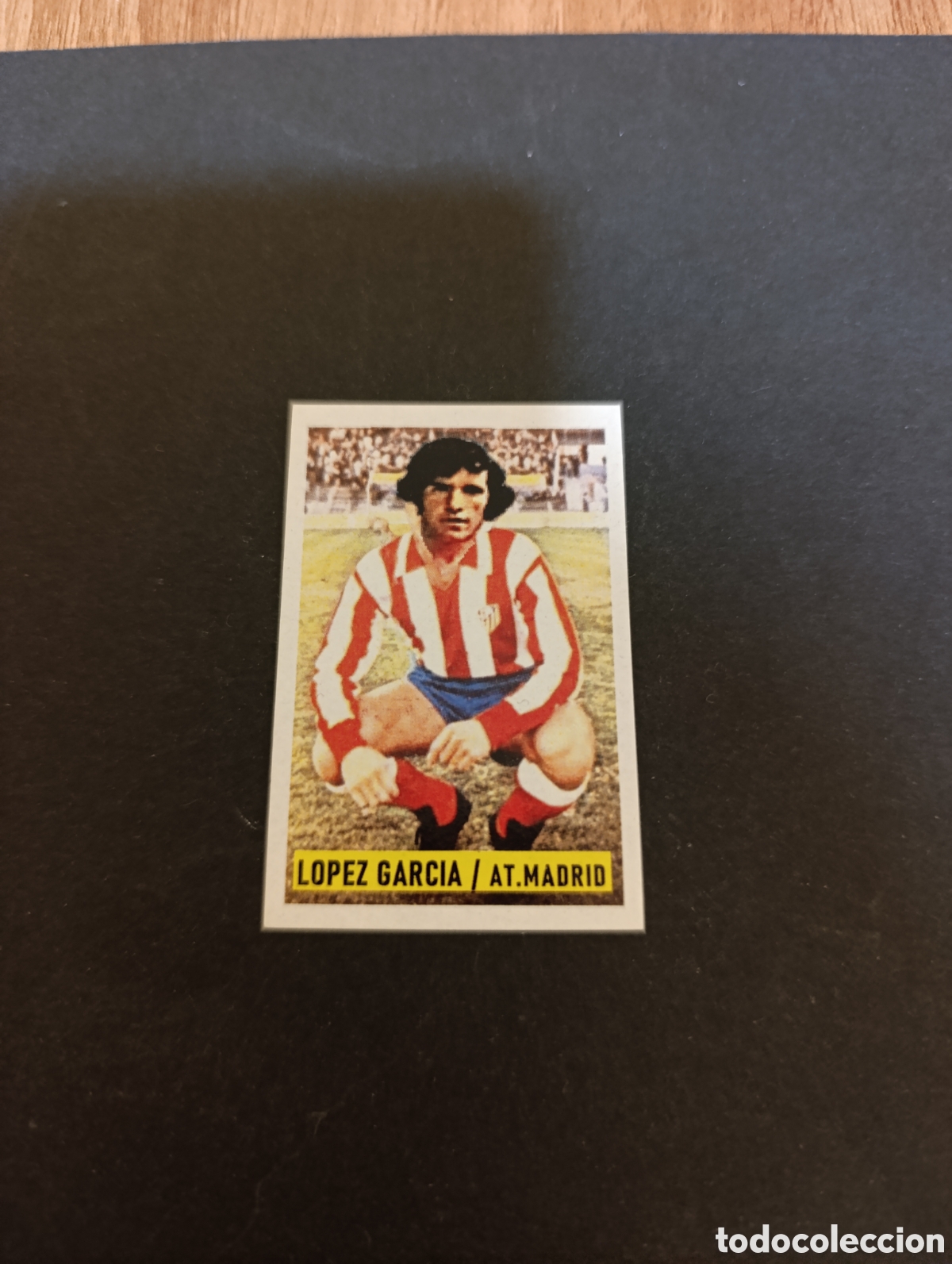 Cromos de F&uacute;tbol: Cromo L&oacute;pez Garc&iacute;a Atl&eacute;tico de Madrid Liga Este 74 75, ampliaci&oacute;n de la colecci&oacute;n