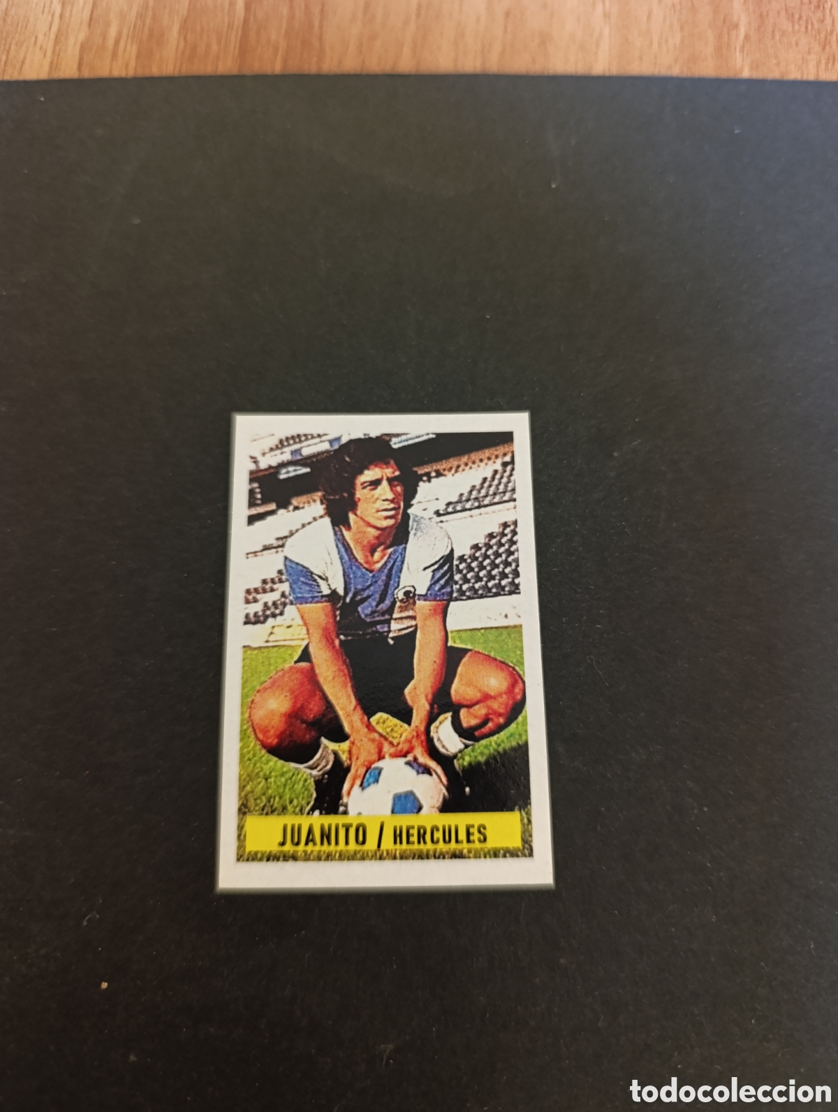 Football Stickers: Cromo Juanito H&eacute;rcules CF Liga Este 74 75, ampliaci&oacute;n de la colecci&oacute;n