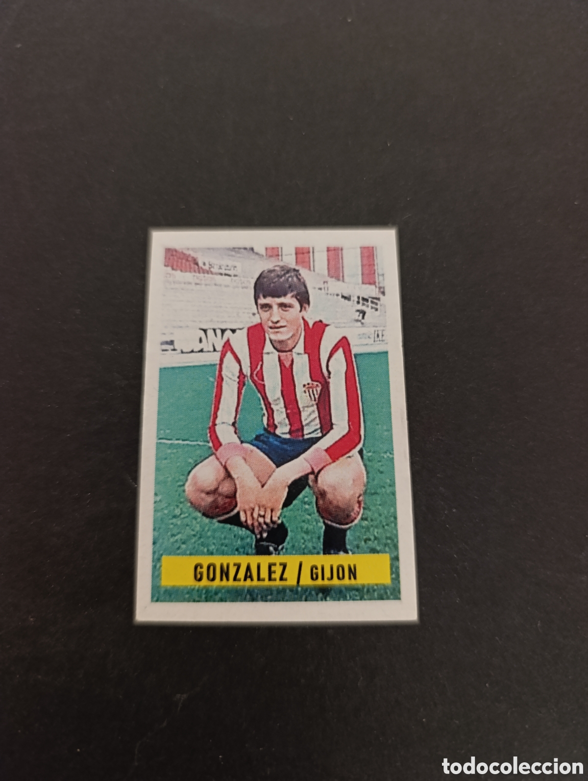 Cromos de F&uacute;tbol: Cromo Gonz&aacute;lez Sporting de Gij&oacute;n Liga Este 74 75, ampliaci&oacute;n de la colecci&oacute;n