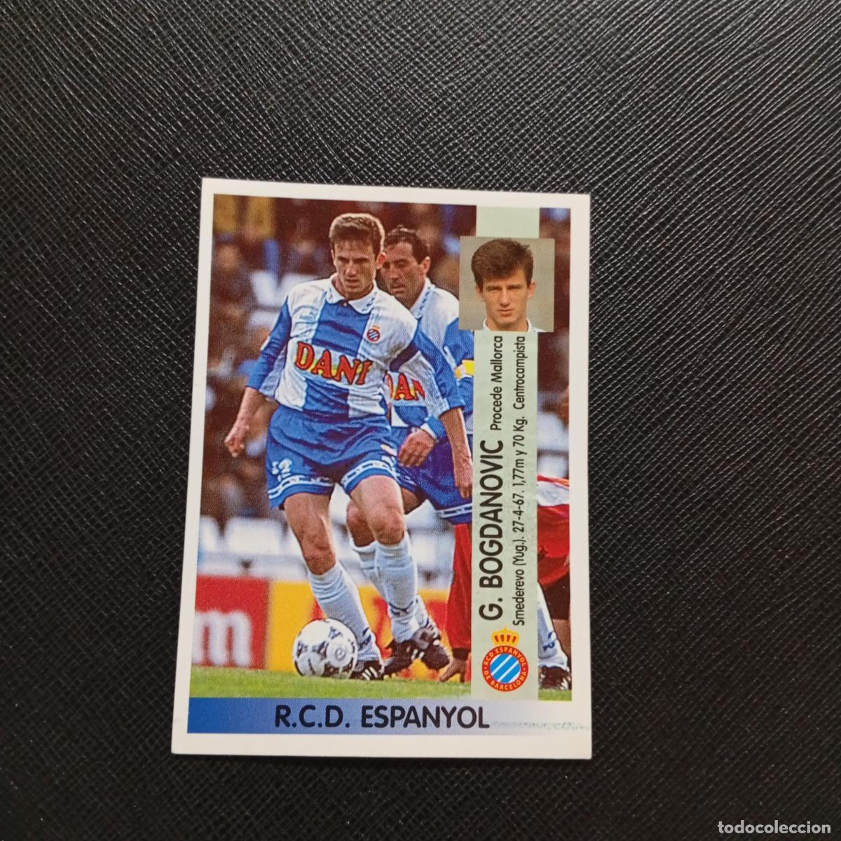 Cromos de F&uacute;tbol: 62A 62 BOGDANOVIC ESPA&Ntilde;OL PANINI 1996 1997 CROMO FUTBOL LIGA 96 97 - SIN PEGAR - A189 PG532