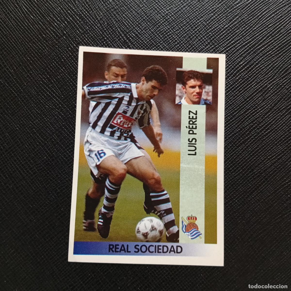 Cartes &agrave; collectionner de Football: 108 LUIS PEREZ REAL SOCIEDAD PANINI 1996 1997 CROMO FUTBOL LIGA 96 97 - SIN PEGAR - A190 PG4