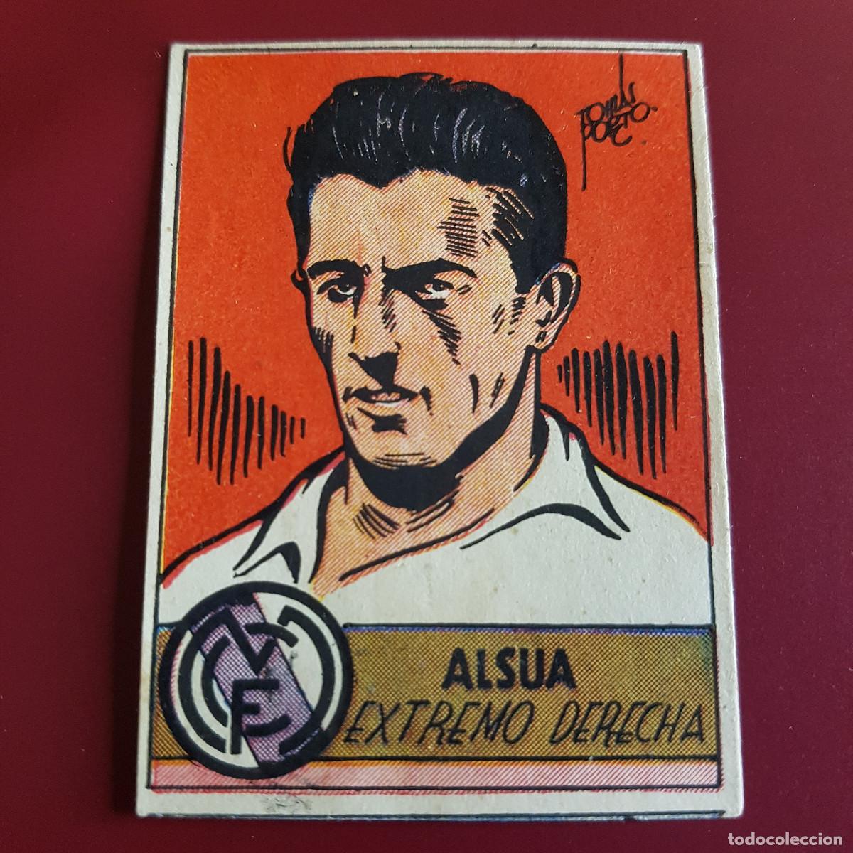 Cartes &agrave; collectionner de Football: CISNE - ALBUM FUTBOLISTICO 1942 42 - R MADRID - ALSUA - NUNCA PEGADO