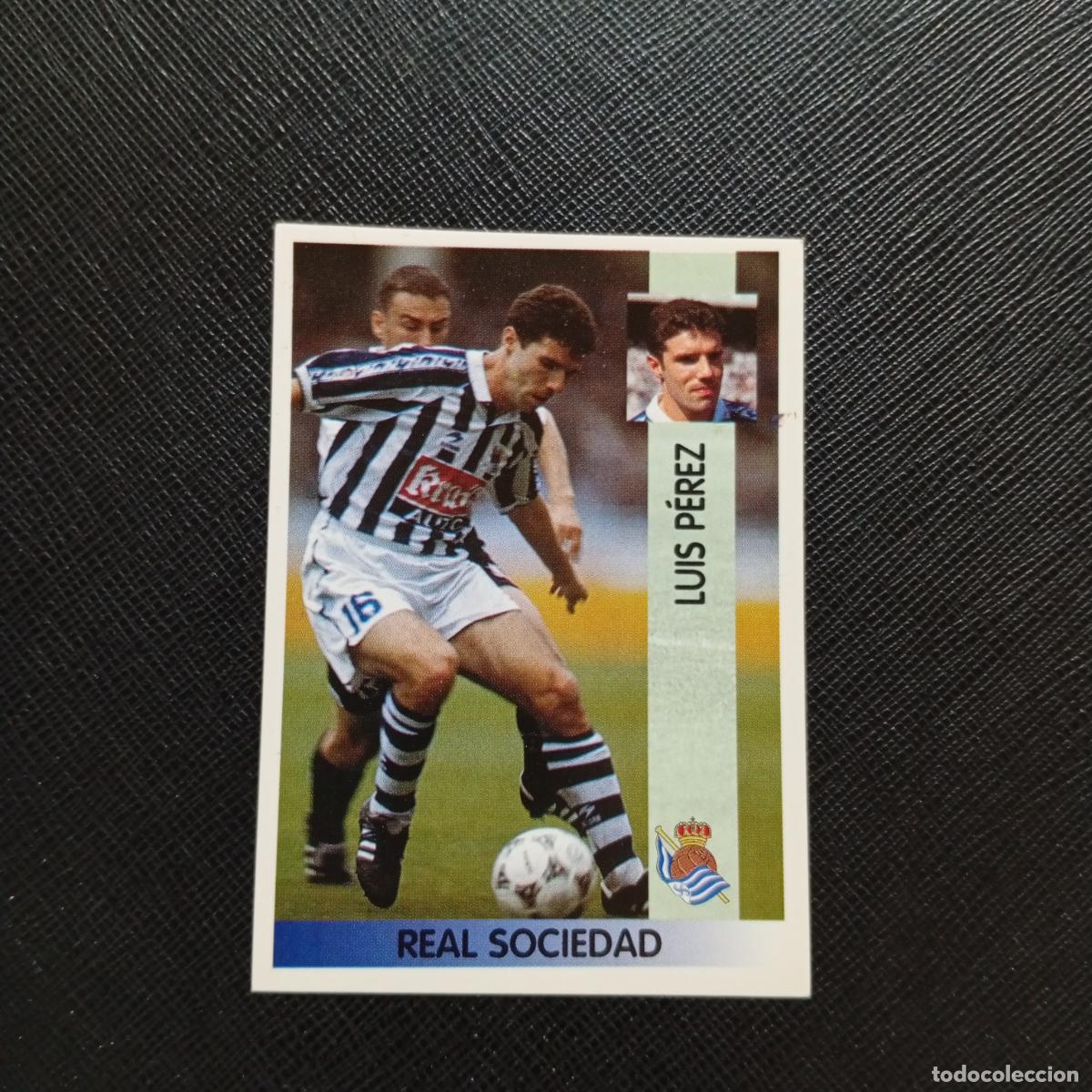 Cartes &agrave; collectionner de Football: 108 LUIS PEREZ REAL SOCIEDAD PANINI 1996 1997 CROMO FUTBOL LIGA 96 97 - SIN PEGAR - A190 PG4 B