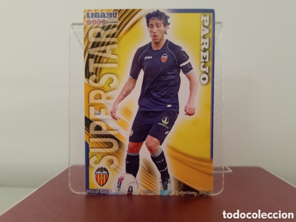 Cromos de F&uacute;tbol: ❇️ CROMO ⚽ PAREJO VALENCIA 79 SUPESTAR FICHAS LIGA QUIZ 11 12 2011 2012 MUNDICROMO ❇️
