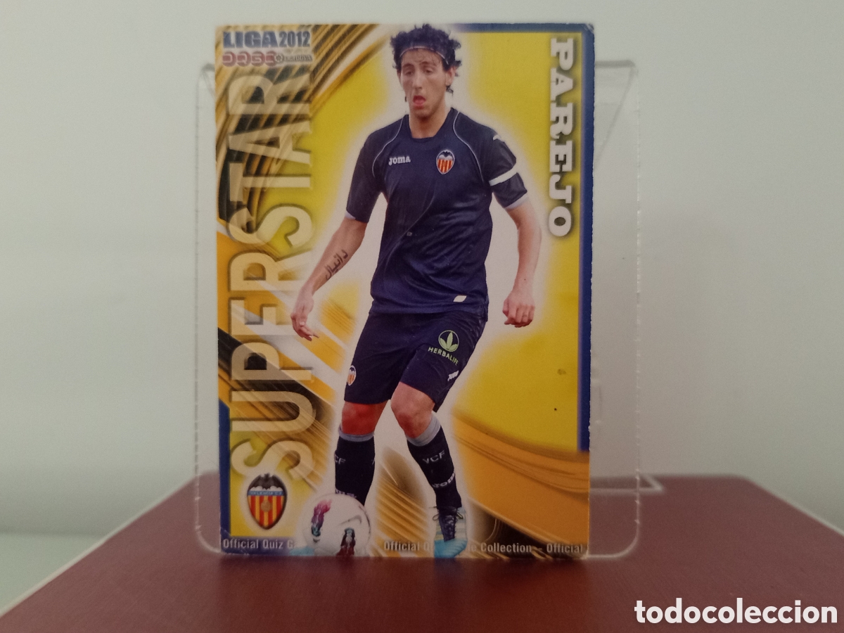 Cromos de F&uacute;tbol: ❇️ CROMO ⚽ PAREJO VALENCIA 79 SUPESTAR FICHAS LIGA QUIZ 11 12 2011 2012 MUNDICROMO ❇️
