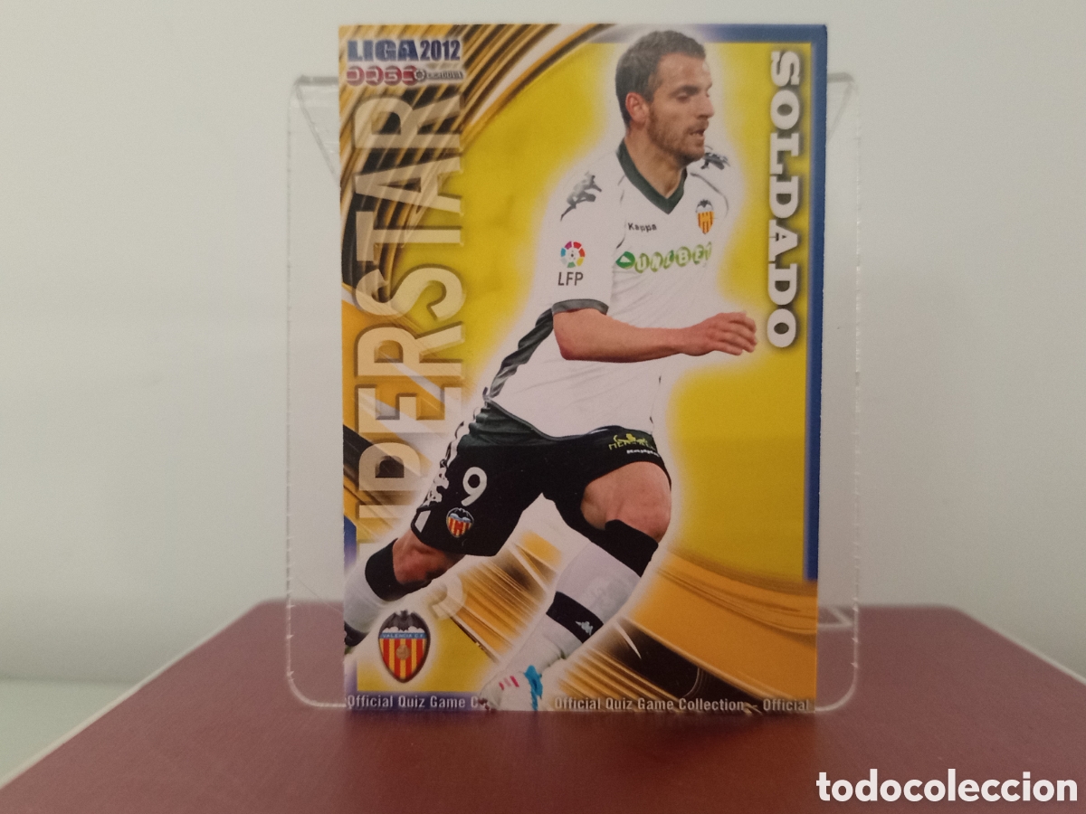 Cromos de F&uacute;tbol: ❇️ CROMO ⚽ SOLDADO VALENCIA 81 SUPESTAR FICHAS LIGA QUIZ 11 12 2011 2012 MUNDICROMO ❇️