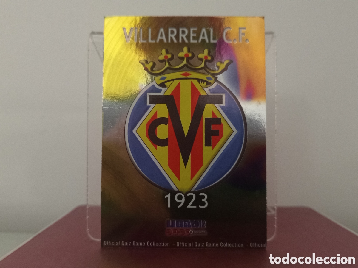 Cromos de F&uacute;tbol: ❇️ CROMO ⚽ ESCUDO VILLARREAL 82 FICHAS LIGA QUIZ 11 12 2011 2012 MUNDICROMO ❇️