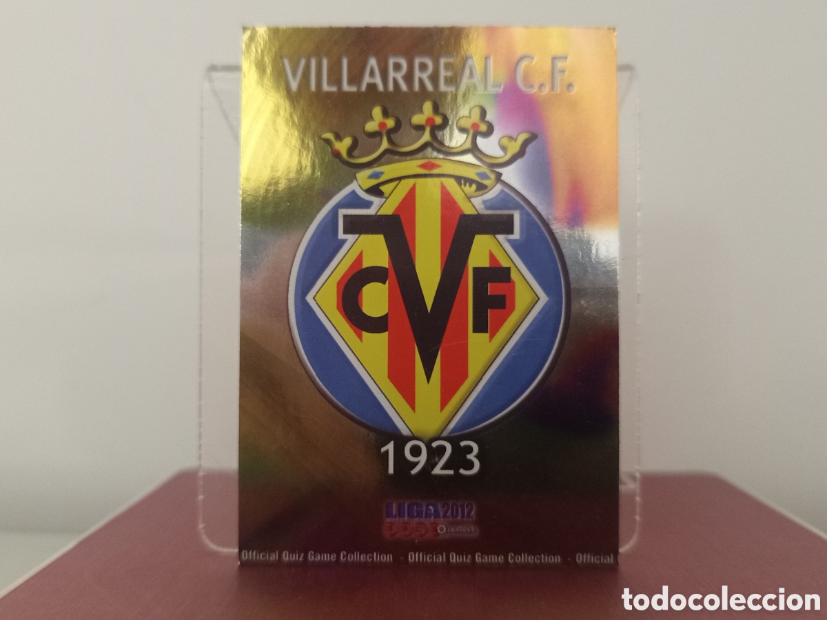 Cromos de F&uacute;tbol: ❇️ CROMO ⚽ ESCUDO VILLARREAL 82 FICHAS LIGA QUIZ 11 12 2011 2012 MUNDICROMO ❇️