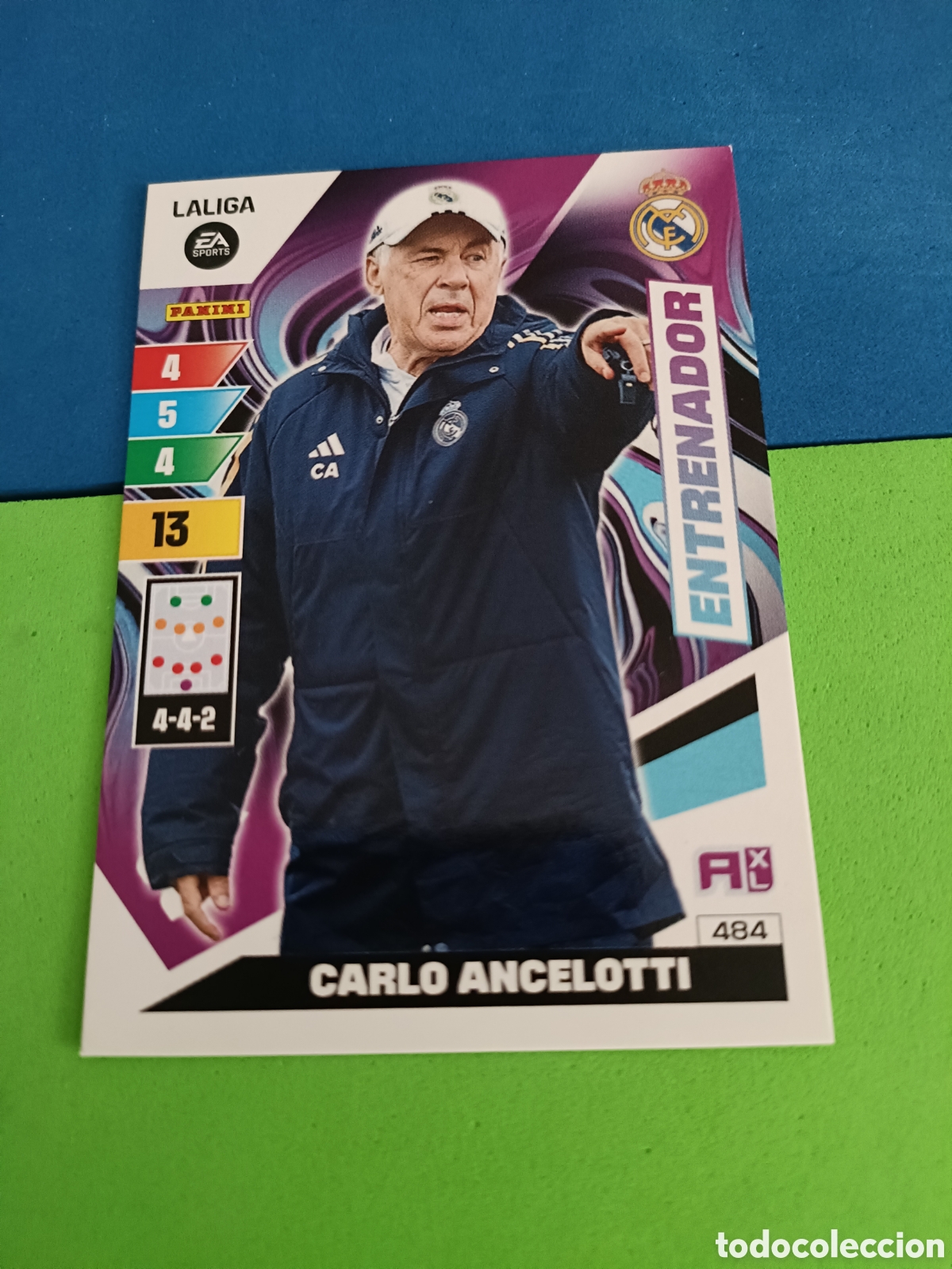 Cromos de F&uacute;tbol: ADRENALYN XL 2025 2026 25 26 Panini Liga - Entrenador 484 Ancelotti Real Madrid
