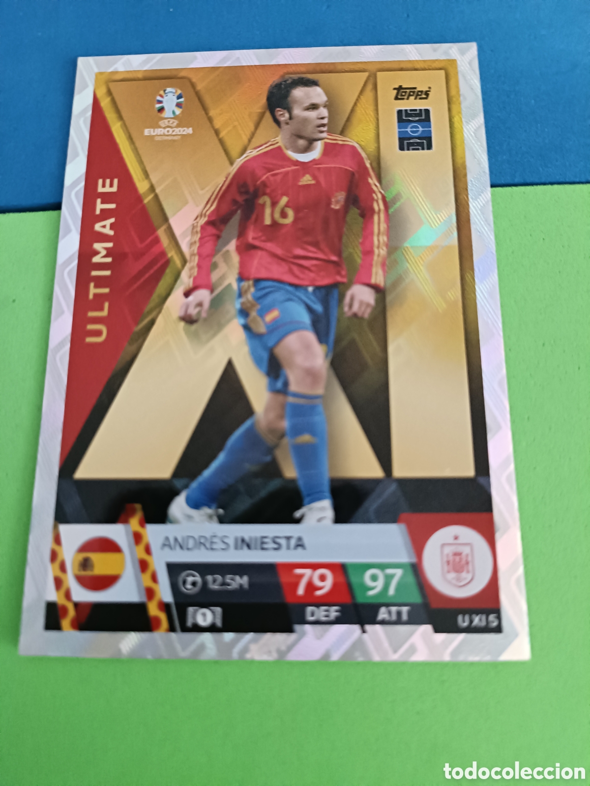 Cromos de F&uacute;tbol: TOPPS MATCH ATTAX UEFA EURO 2024 24 GERMANY EUROCOPA ALEMANIA - U XI 5 Iniesta Espa&ntilde;a