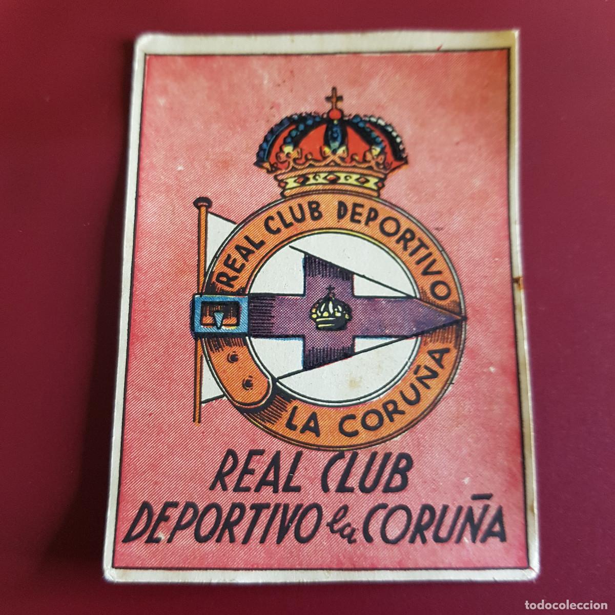 Cromos de F&uacute;tbol: CISNE - ALBUM FUTBOLISTICO 1942 42 - CORU&Ntilde;A - ESCUDO - NUNCA PEGADO