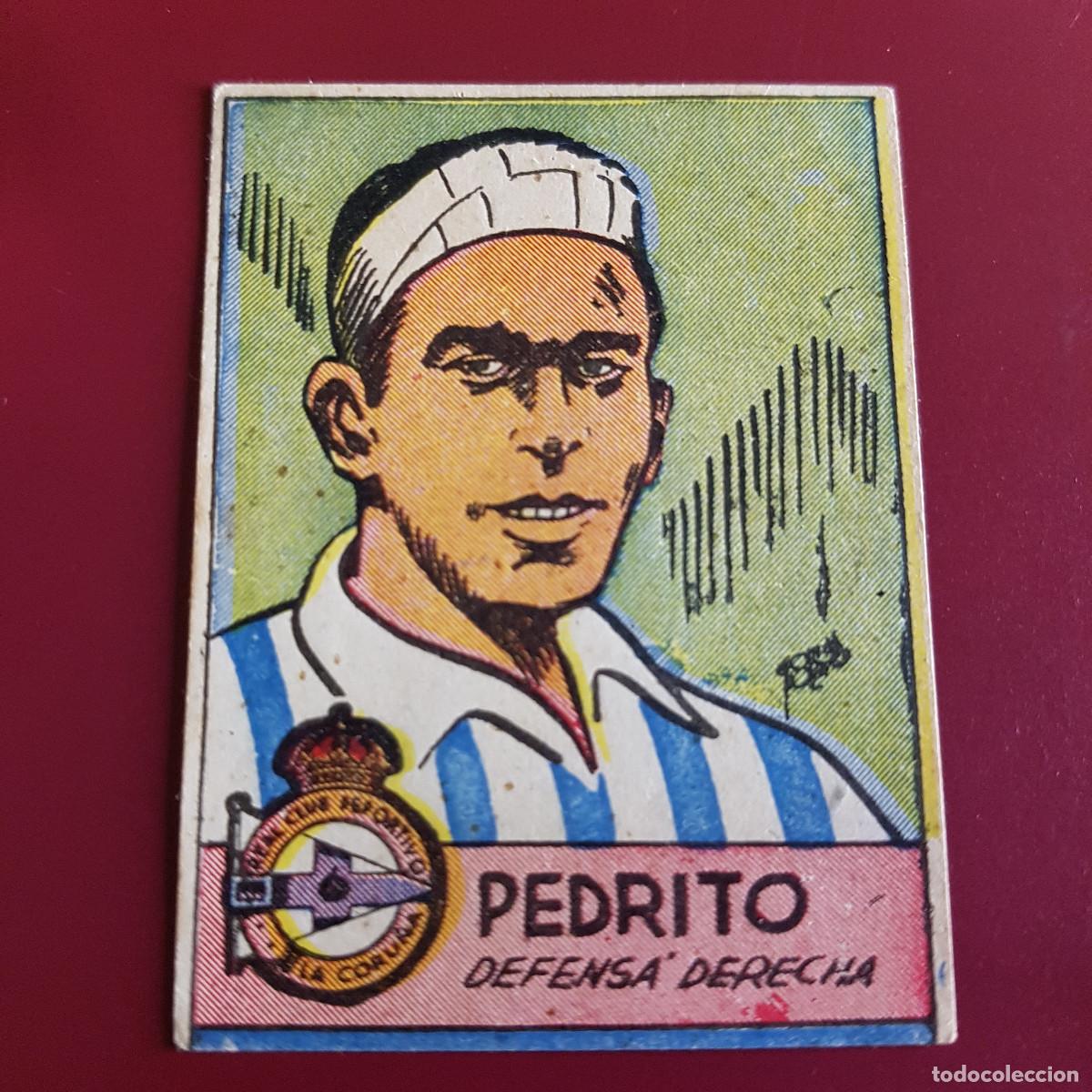 Cromos de Futebol: CISNE - ALBUM FUTBOLISTICO 1942 42 - CORU&Ntilde;A - PEDRITO - NUNCA PEGADO