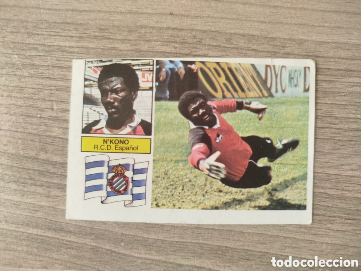 Cromos de F&uacute;tbol: Liga este 1982/83.Espa&ntilde;ol.Nkono (COLOCA).
