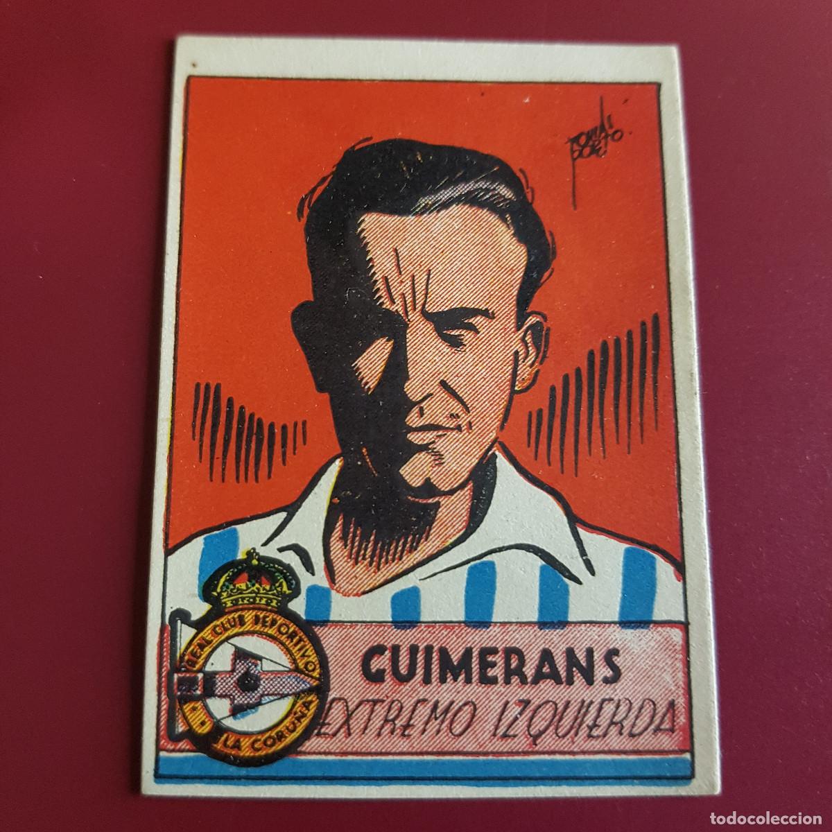 Football Stickers: CISNE - ALBUM FUTBOLISTICO 1942 42 - CORU&Ntilde;A - CUIMERANS - NUNCA PEGADO