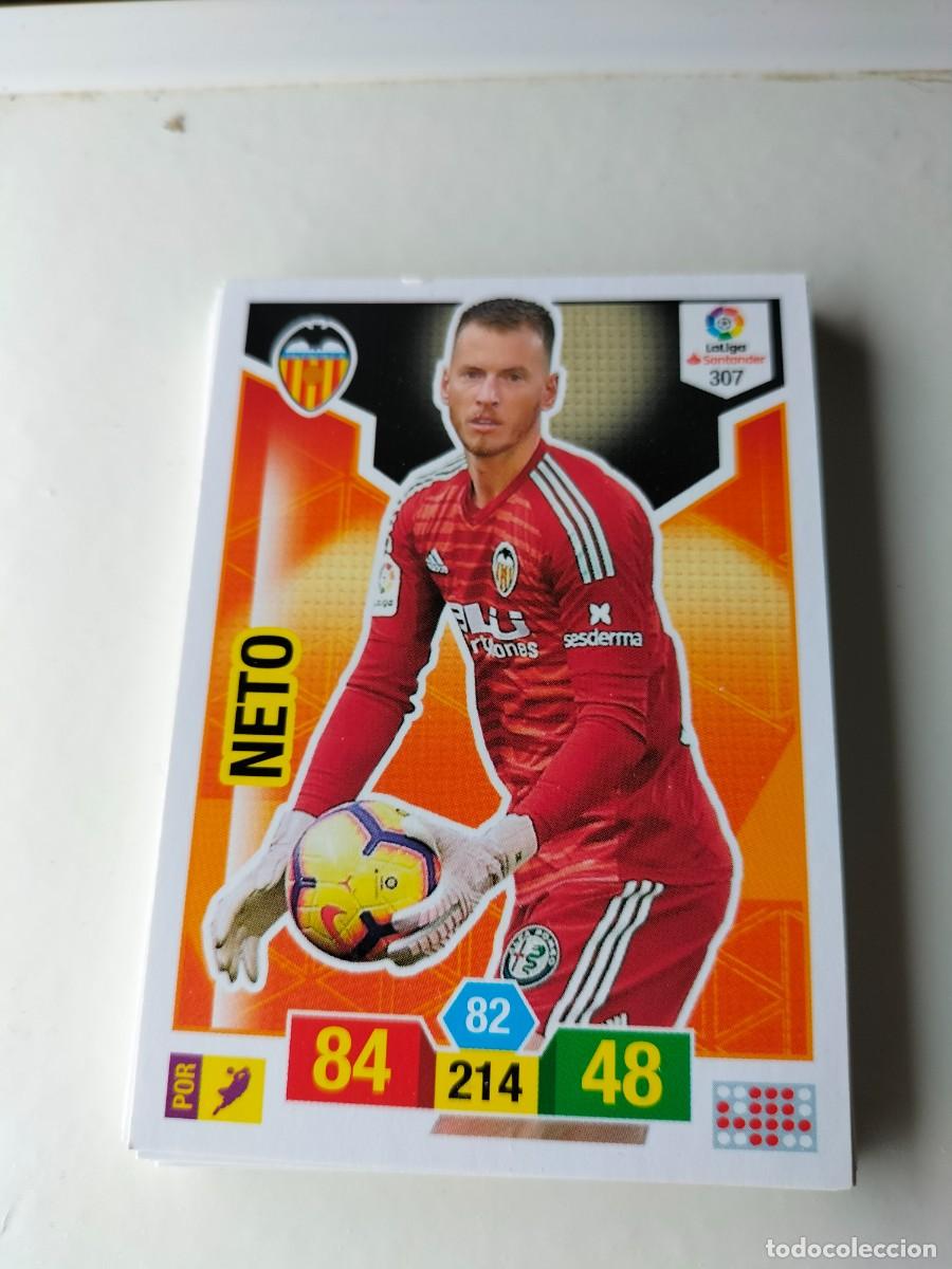 Cromos de F&uacute;tbol: 1 CROMO FICHA PANINI ADRENALYN TEMPORADA 18-19 2018-2019 VALENCIA C.F - NETO 307