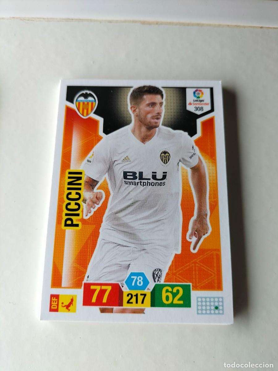 Cromos de F&uacute;tbol: 1 CROMO FICHA PANINI ADRENALYN TEMPORADA 18-19 2018-2019 VALENCIA C.F - PICCINI 308