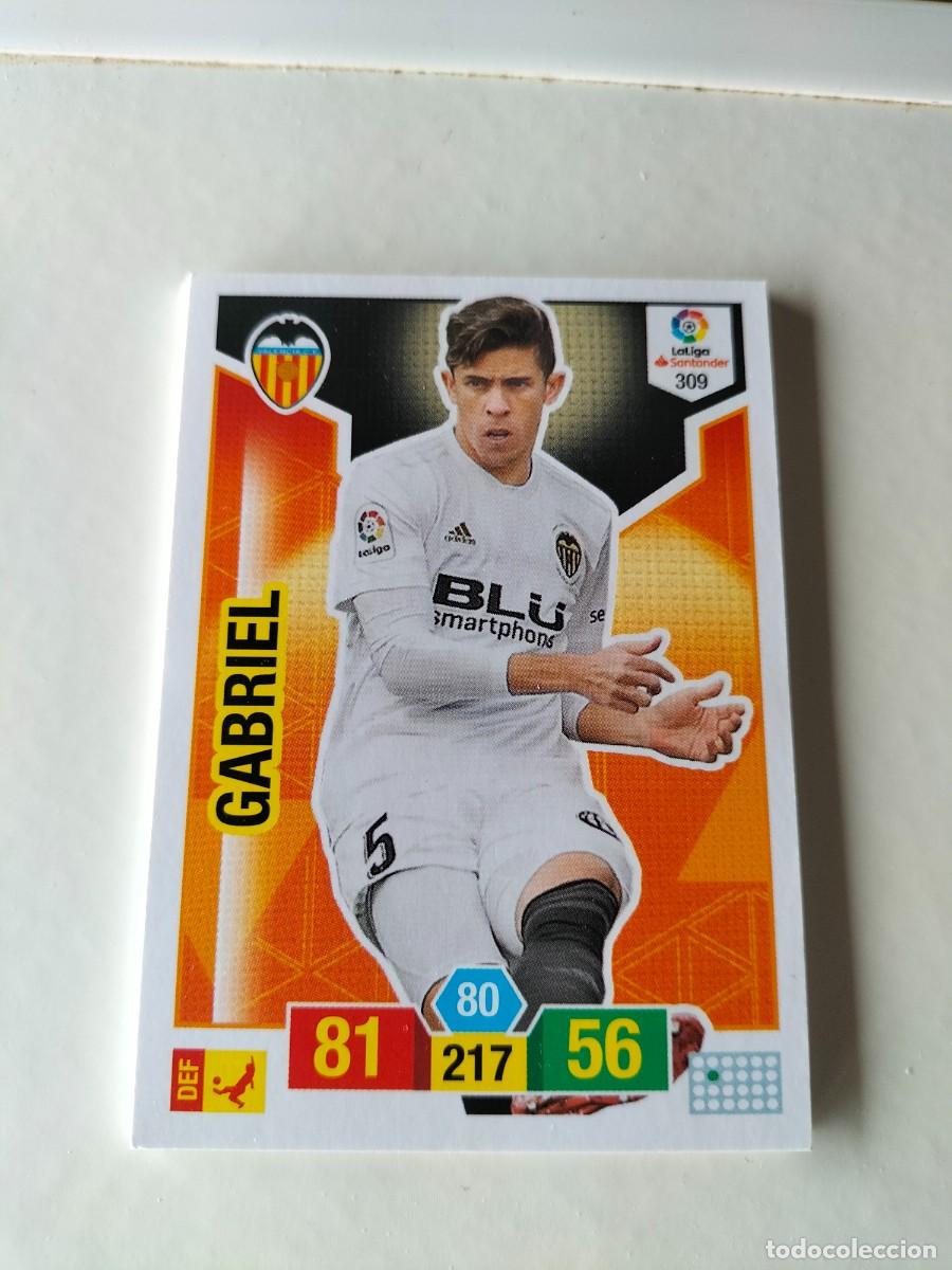 Cromos de F&uacute;tbol: 1 CROMO FICHA PANINI ADRENALYN TEMPORADA 18-19 2018-2019 VALENCIA C.F - GABRIEL 309