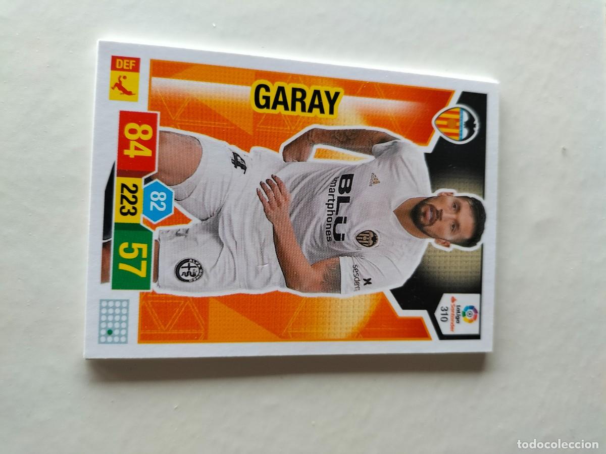 Cromos de F&uacute;tbol: 1 CROMO FICHA PANINI ADRENALYN TEMPORADA 18-19 2018-2019 VALENCIA C.F - GARAY 310