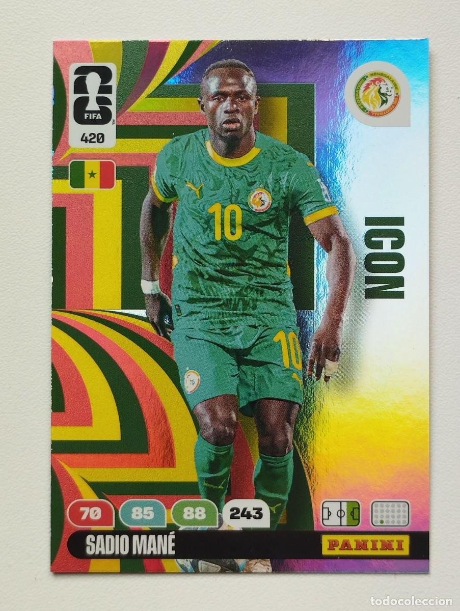 Cromos de F&uacute;tbol: CROMO CARD ADRENALYN MUNDIAL WORLD CUP 2026 ICON 420 SADIO MANE SENEGAL