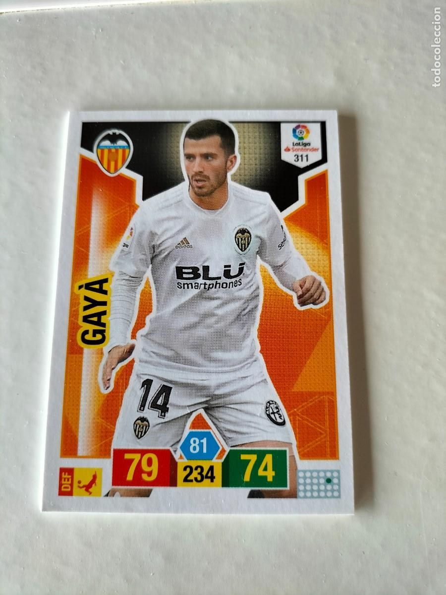 Cartes &agrave; collectionner de Football: 1 CROMO FICHA PANINI ADRENALYN TEMPORADA 18-19 2018-2019 VALENCIA C.F - GAYA 311